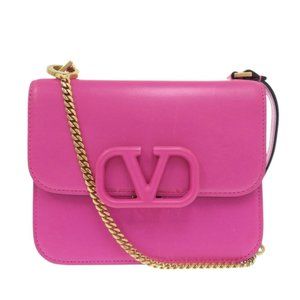 VALENTINO GARAVANI Pink Leather Shoulder Bag